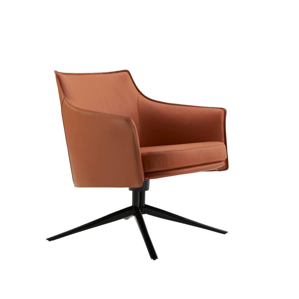 Modern Titian lounge chair by BEACON, featuring sleek design and plush cushioning in a contemporary living space.
