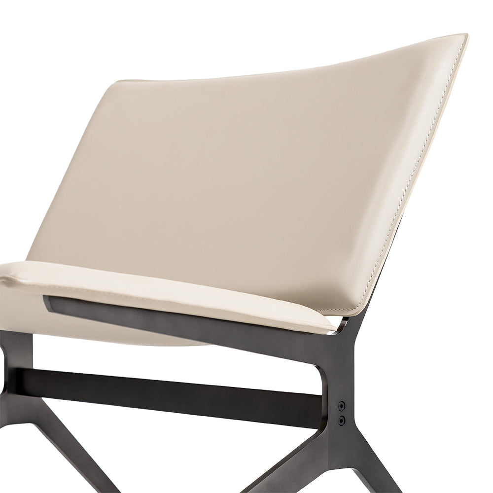 BEACON Vortex Lounge Chair BC719 with curved design and cushioned seat, modern lounge chair for stylish relaxation.