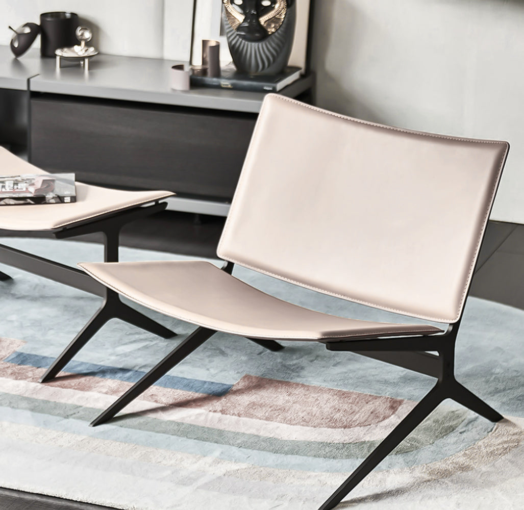 Lounge chair with Ottoman  BC719 -  Lounge Chairs - ebarza Furniture UAE | Shop Modern Furniture in Abu Dhabi & Dubai - مفروشات ايبازرا في الامارات | تسوق اثاث عصري وديكورات مميزة في دبي وابوظبي