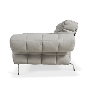 Beige Yabo Lounge Chair LC077WHT by BEACON, modern lounge chair with cushioned seat and sleek design.